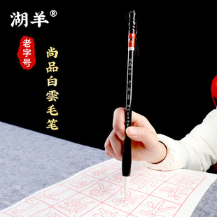 湖羊毛笔兼毫羊毫狼毫套装初学者大中小楷白云笔书法国画善琏湖笔