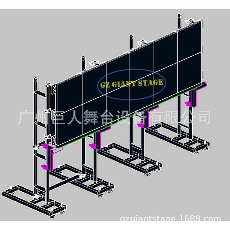室内显示屏日子架简易铝合金组合箱体框架LED屏幕背架