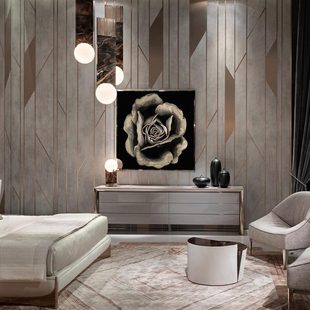 奢华定制卧室高储物柜家用意大利收纳高档不锈钢 斗柜轻奢电视柜款