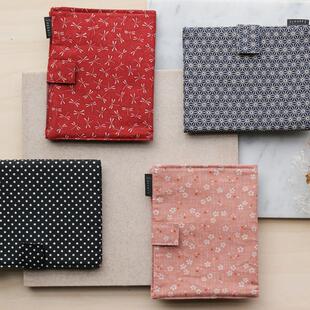 日本KA seeknit钩针收纳包 编织工具包 DIY针包纯棉布包毛线针包