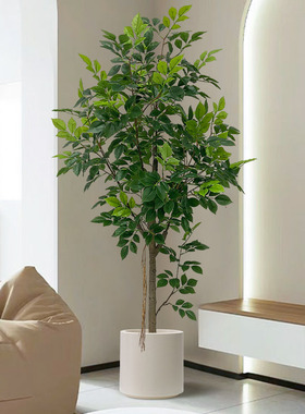 仿真绿植幸福树室内装饰落地盆栽大型仿生绿植客厅假花仿真花摆设