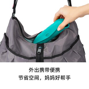 OXO奥秀硅胶围兜婴儿防水吃饭宝宝喂饭可折叠围嘴儿童轻便饭兜