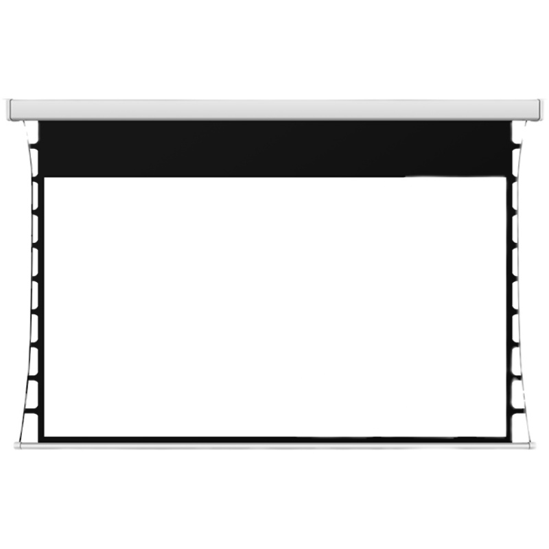 高清电动拉线幕布72寸100寸120寸家用抗光壁挂遥控自动升降投影幕