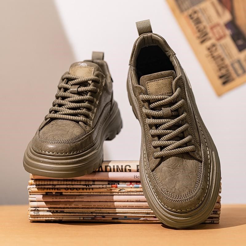 马丁靴男低帮2024新款男鞋秋冬款男士马丁鞋子男款冬季工装皮鞋男