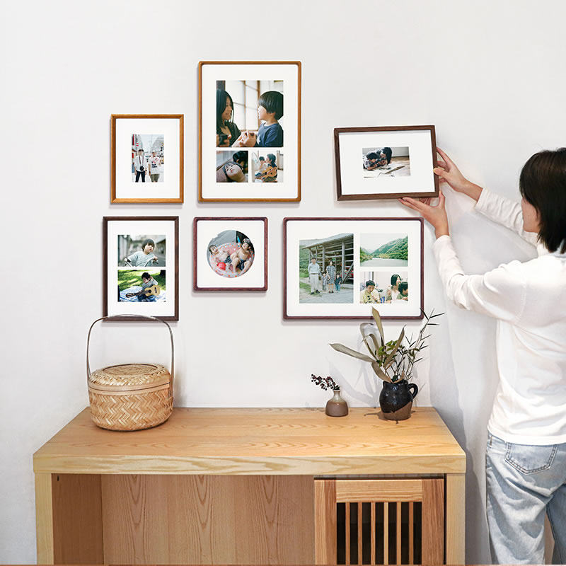 照片墙定制照片相框全家福画x框组合打印带框客厅背景装饰相片墙