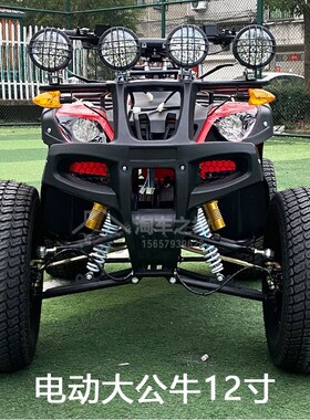 电动大小沙滩车四轮越野摩托车1500瓦山地车全地形车ATV轴传12寸