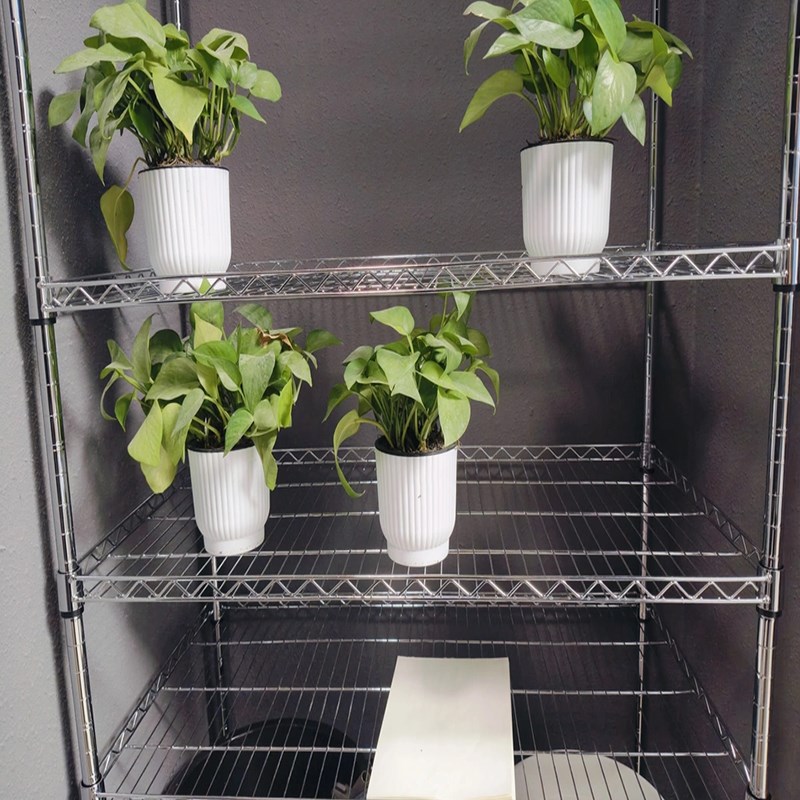 仓储置物架花架家用货架金属不锈钢多层落地储物组装拼接物料架子