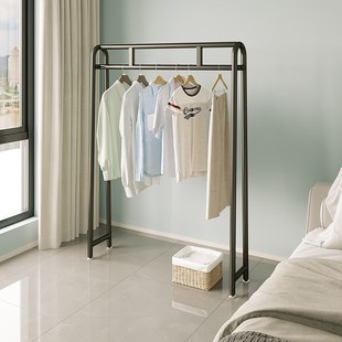 卧室挂衣架不占地小户型极窄衣帽架落地结实床尾边夹缝收纳晾衫架