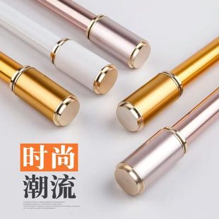 罗马杆窗帘杆杆支架托双杆杆子固定座全套铝合金轨道加厚打孔式