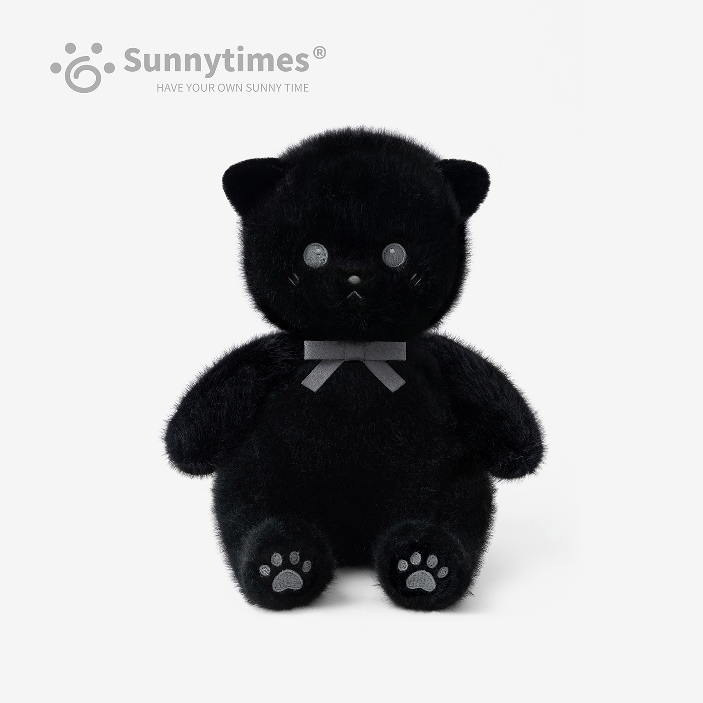 Sunnytimes小待猫黑猫毛绒玩偶