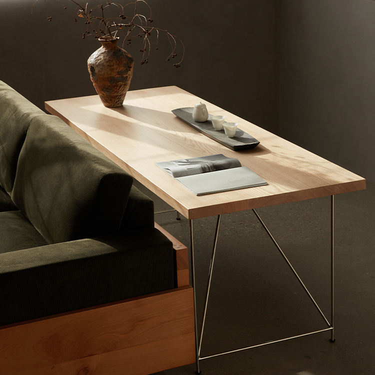 原木风会议桌家用办公桌