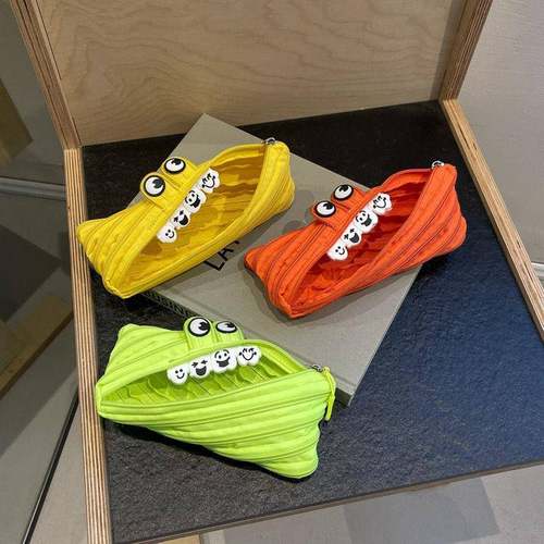 怪兽笔袋大zipit平替稀奇古怪设计感不撞款一根拉链学生卡通文具