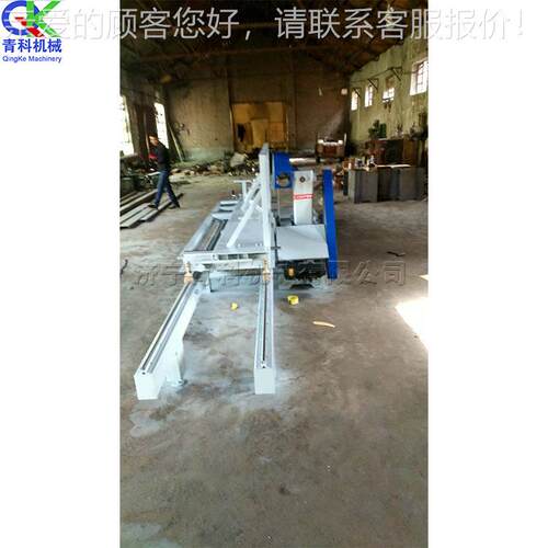 具包装箱圆木木锯推台工业硬QK-65杂木带锯机家板工原木材料锯切