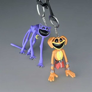 波比的游戏时间3瞌睡猫和太阳狗玩偶挂件微笑动物儿童玩具钥匙扣