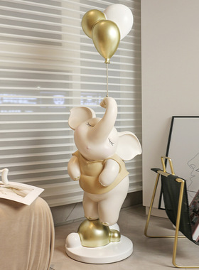 北欧轻奢大象客厅落地摆件家居装饰电视柜沙发旁R开业乔迁新居礼