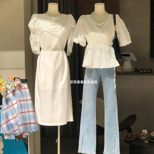 服装店女模特架子婚纱橱窗假人体模型半身女装模特道具展示架韩版
