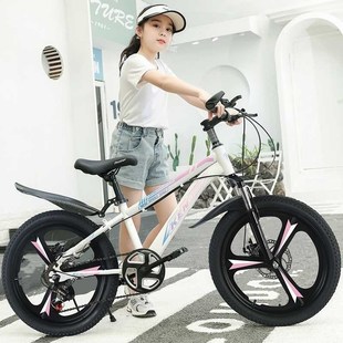 自行车儿童815岁中学生男女孩成人碟刹J减震单R速变速一体轮山地