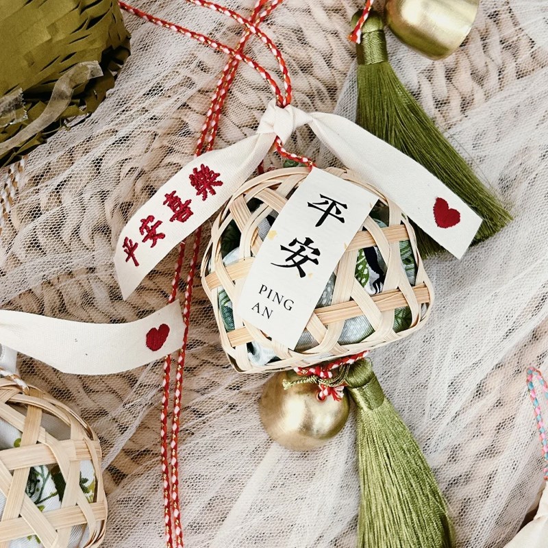 手工diy竹编香笼香囊香包制作材料包儿童团建暖场活动装饰挂饰