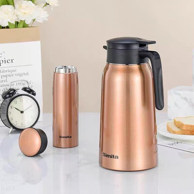 德货品牌 保温壶家用茶水壶大容量咖啡壶大容量真空壶