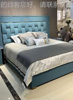 意网皮式轻奢真床56026现代简约双人气红北欧头层牛皮大主卧磨砂