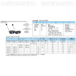 液精压阀北部机阀 手动换向液压阀LJUMT 3C4 门 D3C2DMG