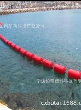 柏泰浮70448水电站拦污拦 电站污浮筒 组合筒式拦污浮筒