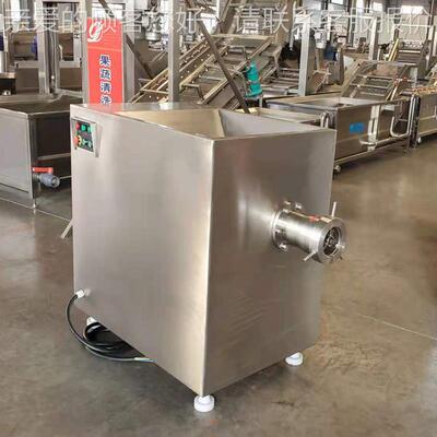 冻肉肉机不锈材钢绞质切均匀冻鸡架绞绞切设备全自动冻VUC猪肉绞