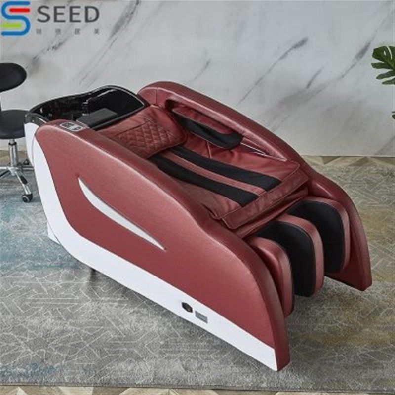 高档电动按摩洗头床理发店专用全自动智能按摩洗头床美发店洗头床