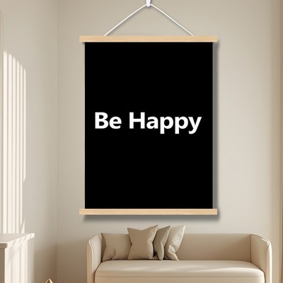 黑白字母电表箱盒装饰画遮挡挂画竖版开关配电闸卧室客厅床头墙壁