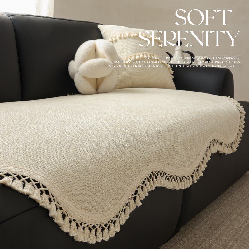 2024新款异形中古沙发垫四季通用防滑坐垫法式复古高级感盖布巾