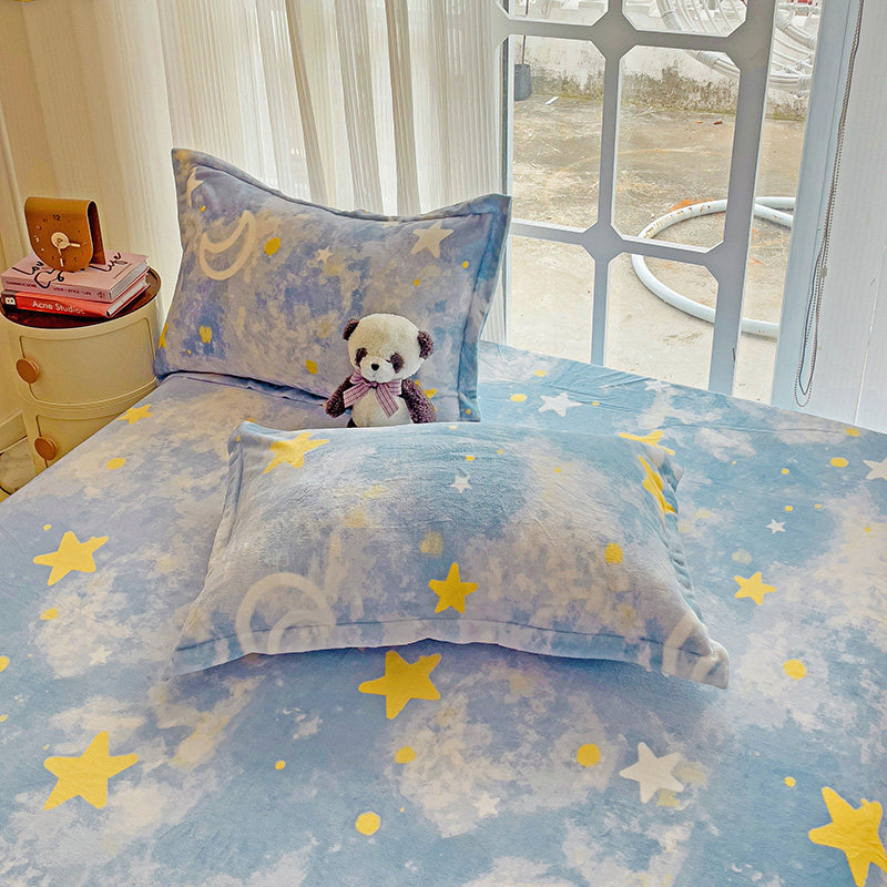 牛奶绒宝宝毛绒枕套枕头套子