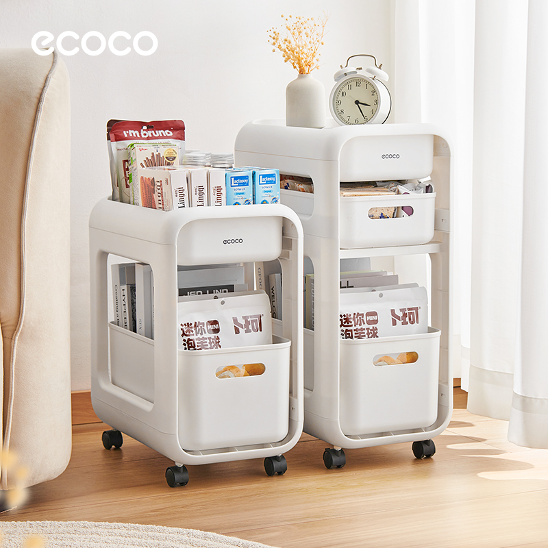 意可可小推车置物架家居置物神器