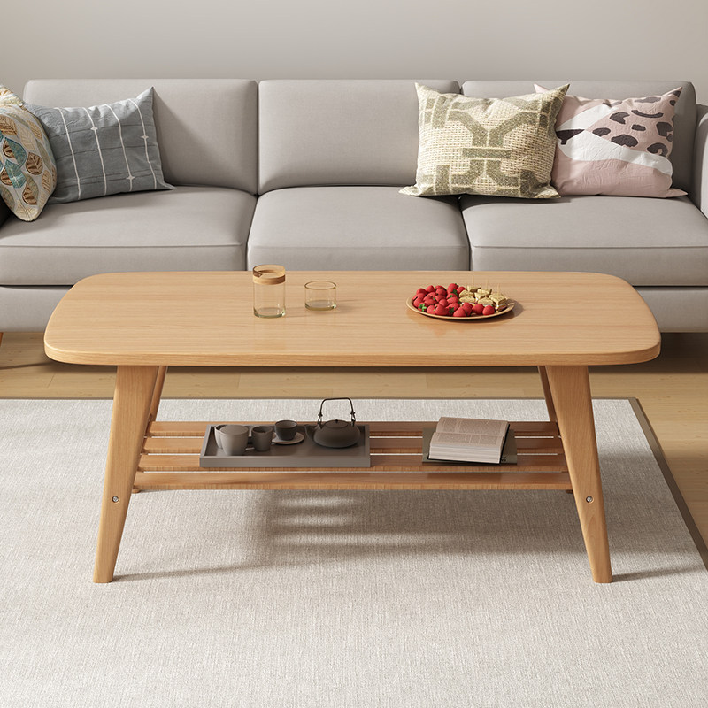 可折叠茶几客厅家用实木小桌子小户型简易茶桌简约现代卧室小矮桌