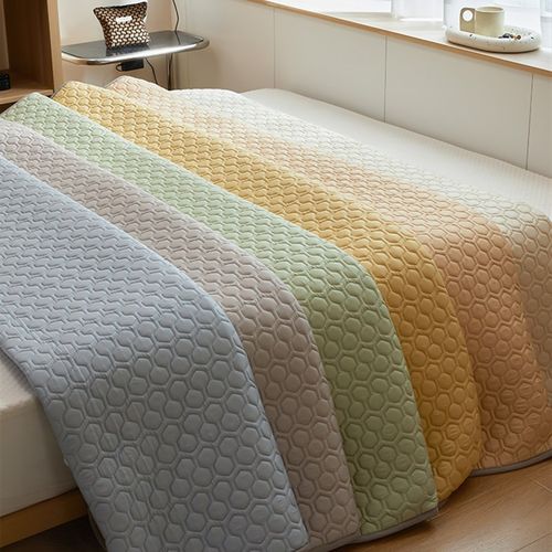 夏季天丝抗菌乳胶冰丝凉席床笠三件套可水洗家用双人空调软席1.5m