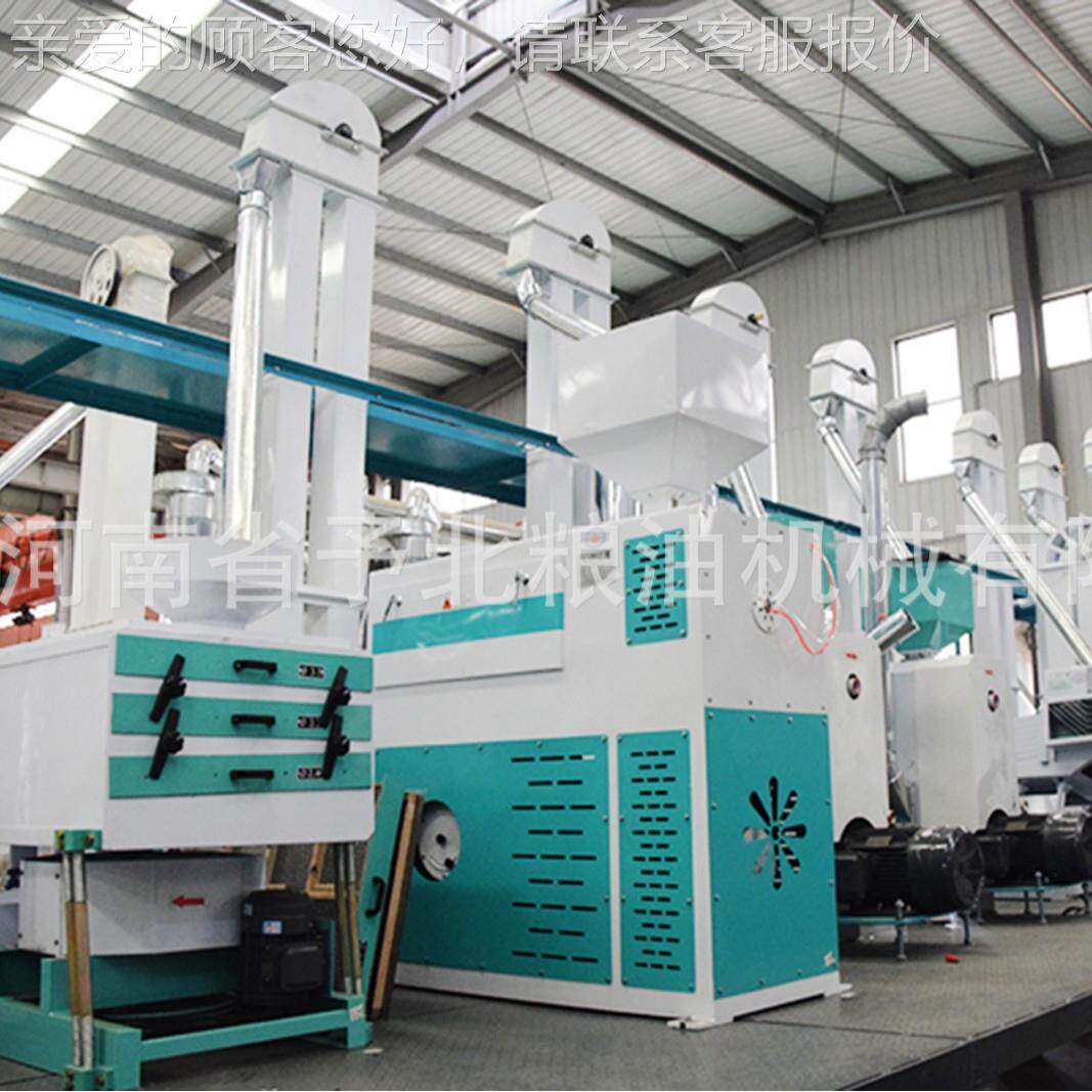 大型用家小米加工成套设备谷子30-50T小剥皮机机械自动机碾米全磨