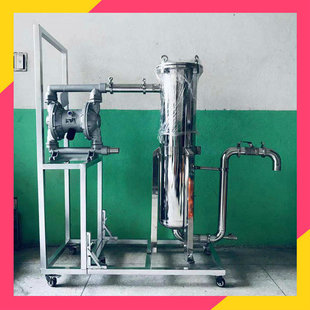 可移动式气动隔膜泵油墨过滤器 水性丙稀颜料杂质过滤机送滤网