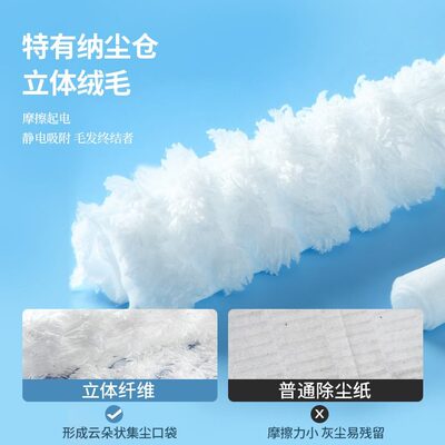 拖地免手洗加厚静电除尘纸灰上超地板吸湿巾吸一次性本懒人拖把云