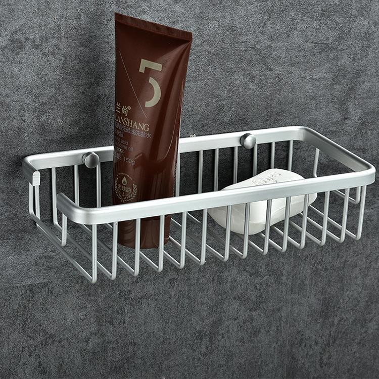 加深网篮 打孔安装 太空铝浴室卫生间壁挂置物架25CM 30 40厘米