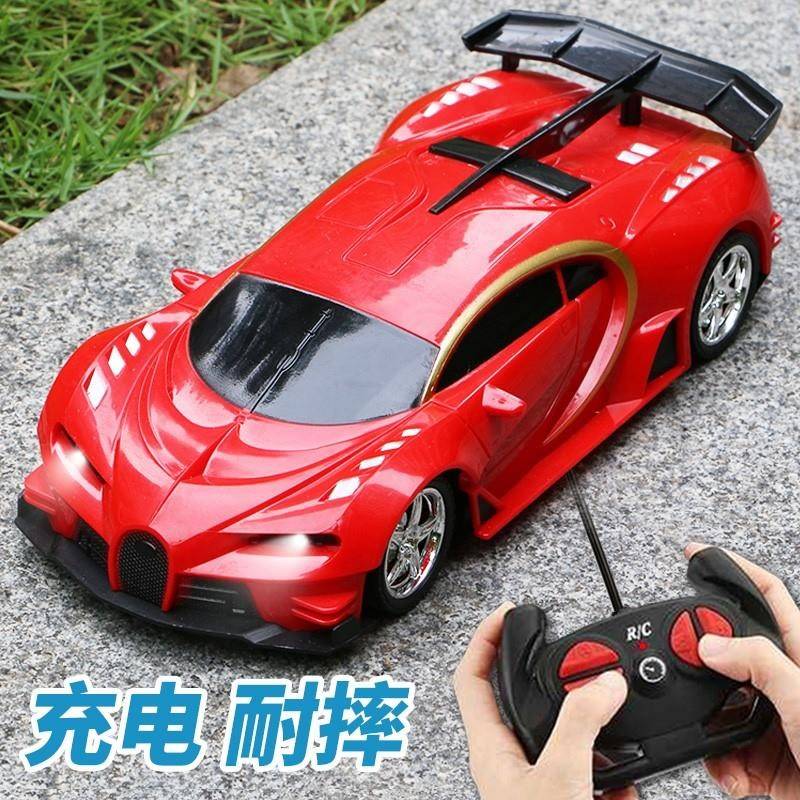 红色法拉利双电版遥控赛车 古麦仕儿童电动摇控跑车 适合六岁小孩