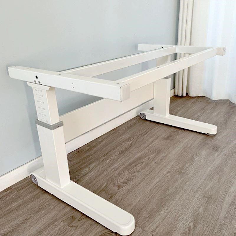 厂家直供儿童学习桌书桌家用电脑桌办公桌简易桌钢架手摇升降桌架