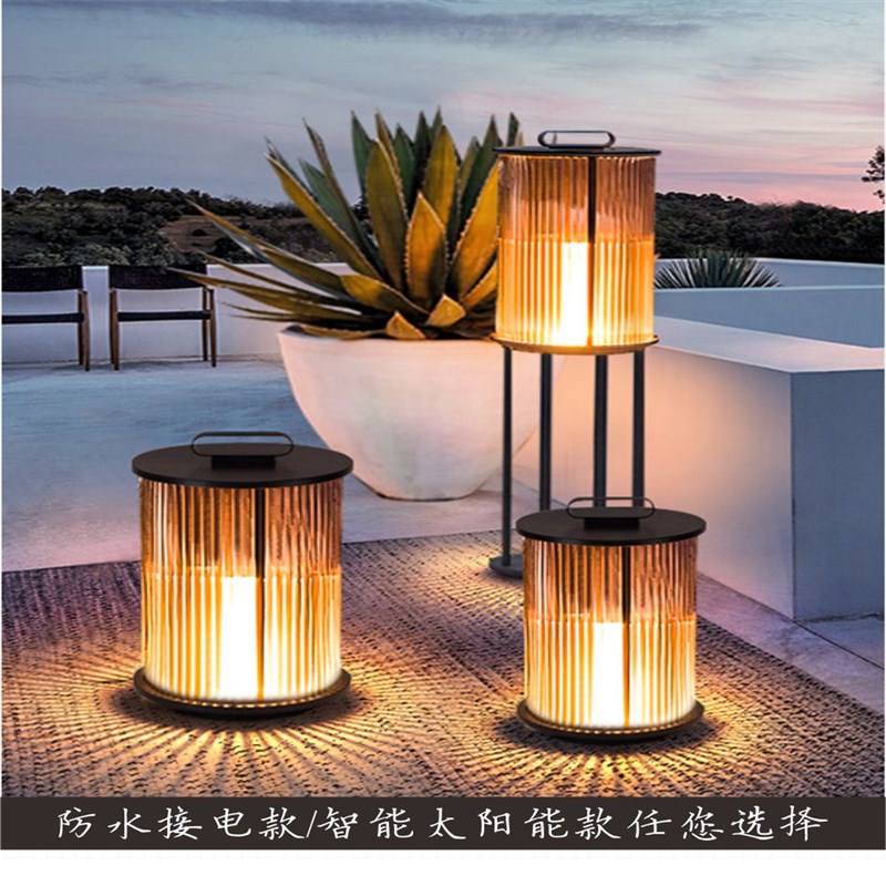 太阳能户外灯庭院灯防水手提灯园林落地灯景观灯别墅花园草地灯