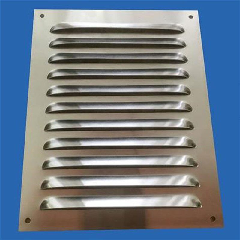 不锈钢百叶窗通风口外墙防雨风罩排风口房车厕所散热格栅冲孔盖板