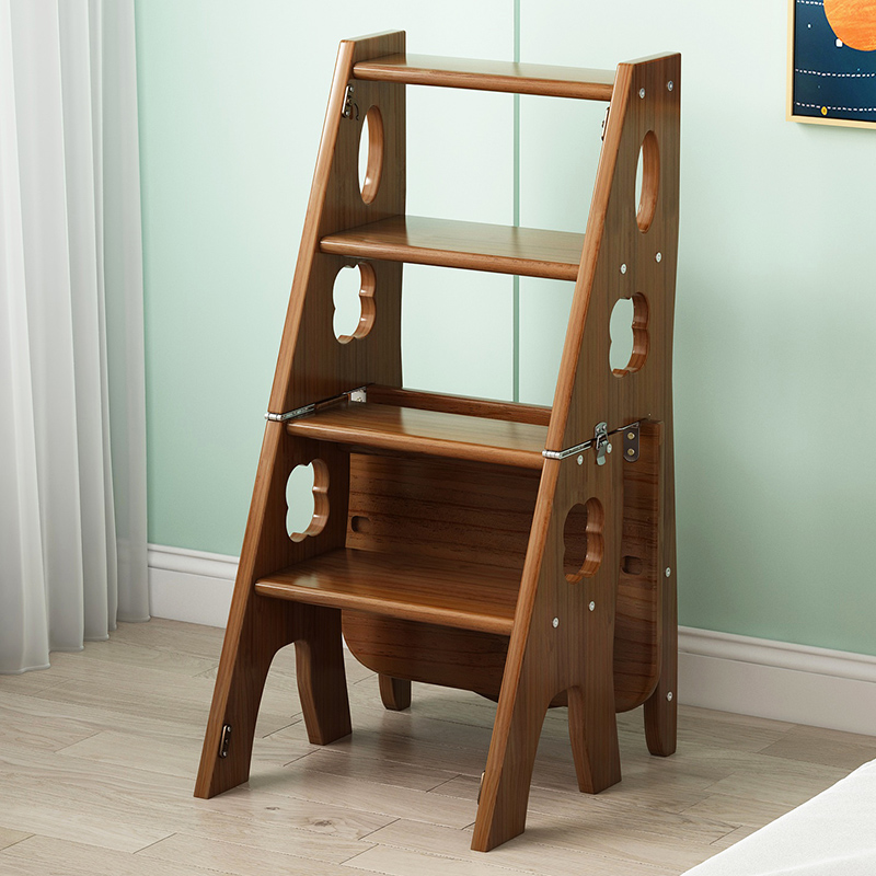 梯子家用多功能室内安全楼梯登高梯简易加厚梯子凳踏步梯折叠两用