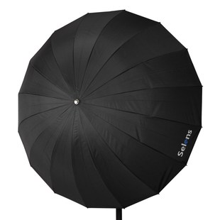 165CM深口反光伞 黑银纤维反射柔光摄影抛物线伞16根纤维伞骨