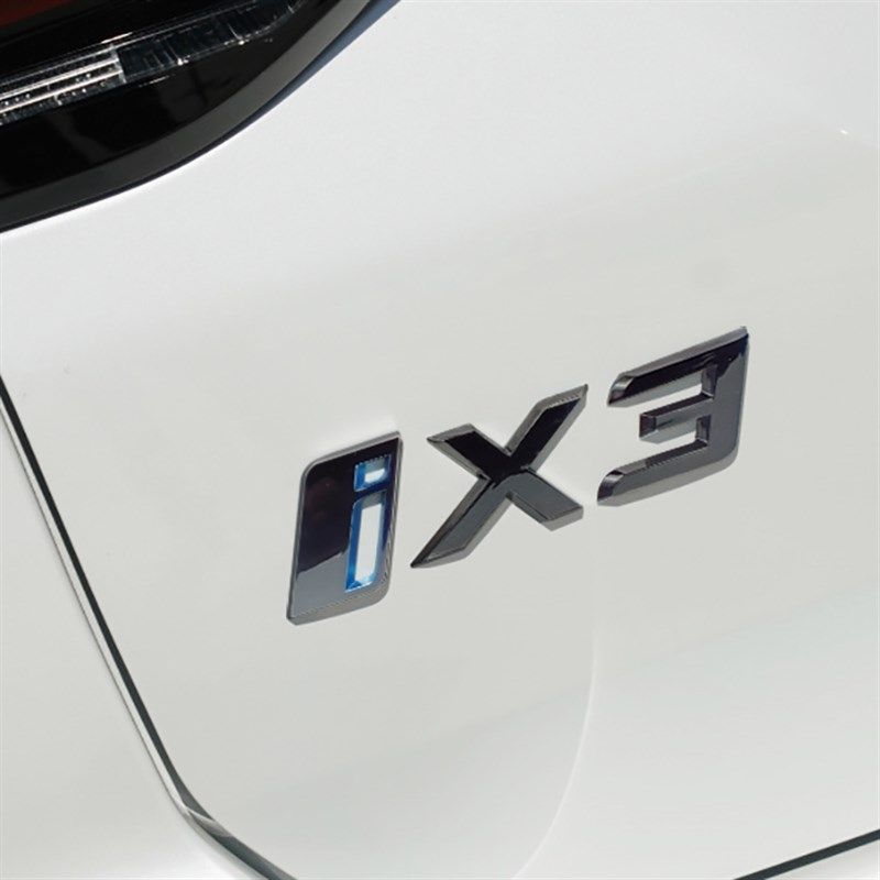宝马I3 I4车标 字标 后尾标 新款IX3 IX4改装黑色标志 IX M60车贴