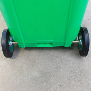 大号环卫240升垃圾桶轮子120升塑料垃圾桶轮轴配件通用加厚轱辘