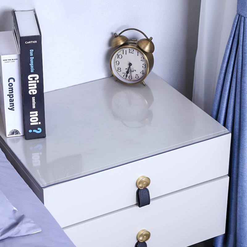 透明PVC床头柜垫子塑料桌布防水防尘防油防烫免洗方桌垫隔热耐磨