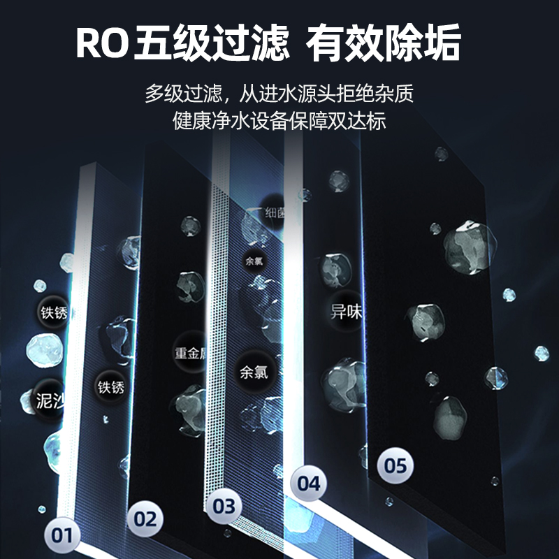 开水机净水器RO反渗透步进式商用办公学校工厂冷热开水器直饮水机