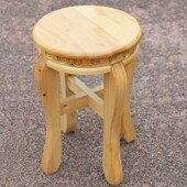 中式 全实木鼓凳古筝凳明清古典圆凳子仿古鼓墩香柏木客厅茶几矮凳