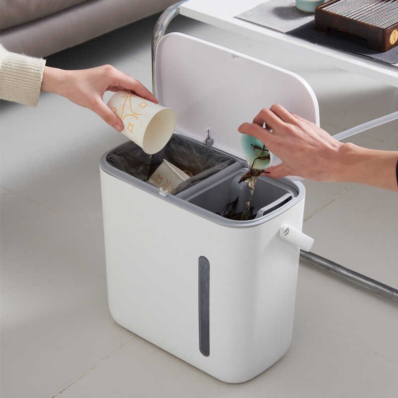 家用干湿分离茶水桶茶具配件废水桶茶桶茶渣桶茶叶漏茶台垃圾桶